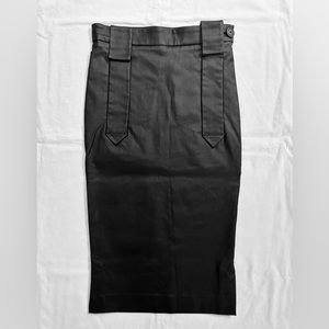 Vivienne Westwood Anglomania Fall wet look skirt